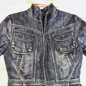 Moto denim jacket